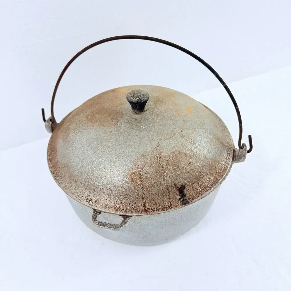 Vintage Club Aluminum Hammercraft Dutch Oven Cast Cookware Stock Pot Lid 4 QT
